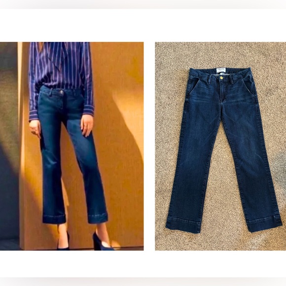 FRAME Denim Le Slim Straight Trouser Denrock Jeans - Picture 1 of 11